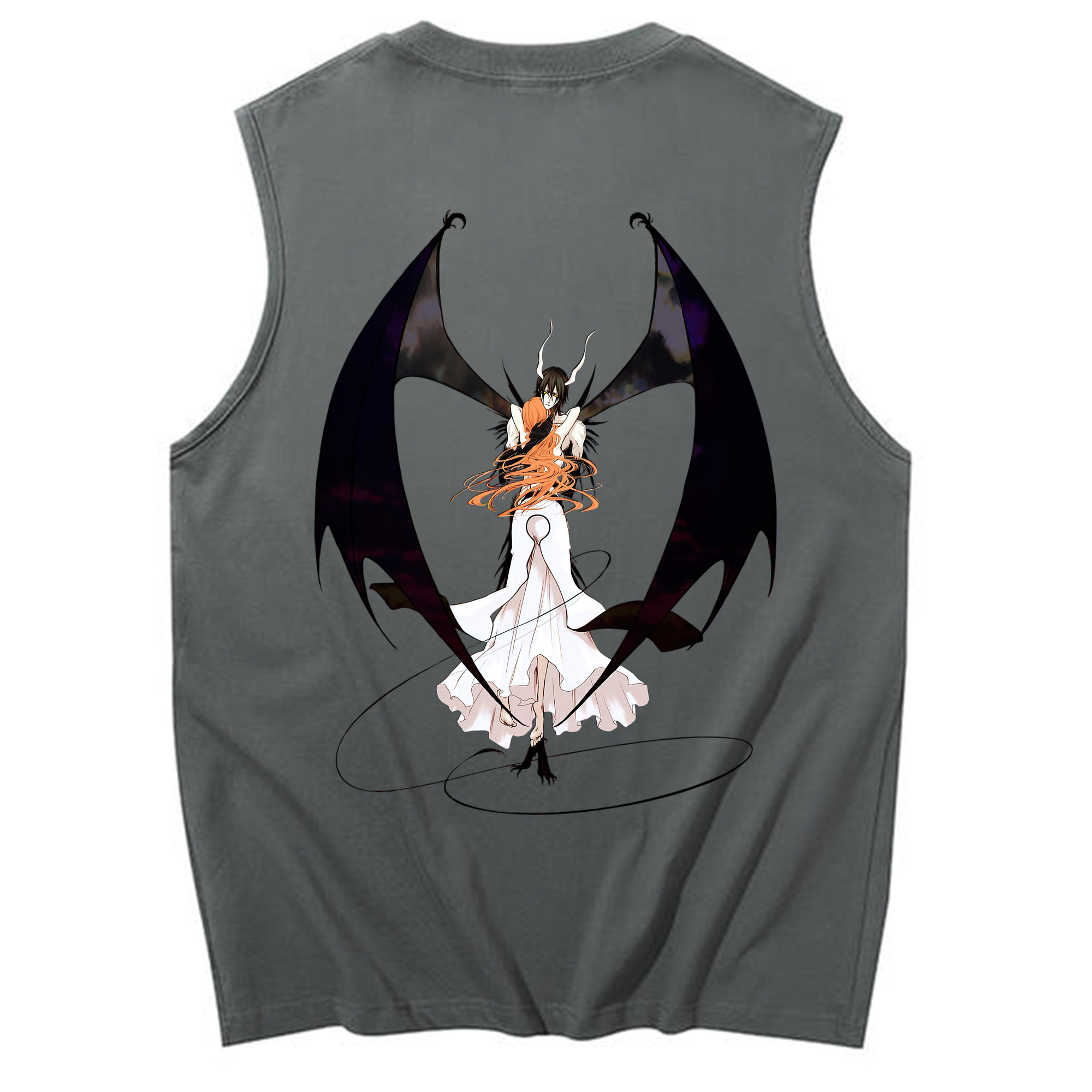 （画像用） ブリーチ ウルキオラ·シファー BLEACH Ulquiorra cifer コットン100％タンクトップ（背面プリント）